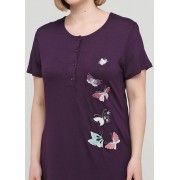 Фіолетова сукня Romeo Life XL,2XL,3XL,4XL однотонна 7115 -35